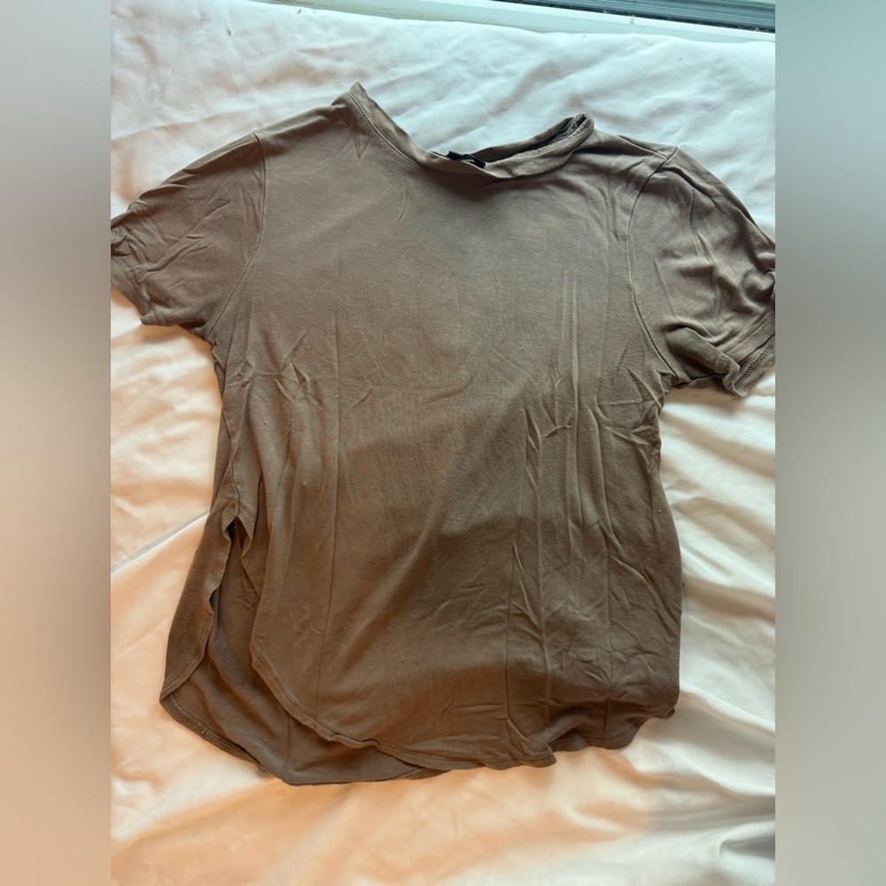 Dynamite brown short sleeve top XXS